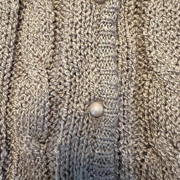 Vintage Sarah Bentley brown cable knit cardigan - Picture 4 of 7